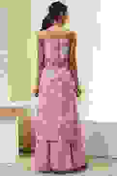 Pink Cotton Floral Strappy Straight Suit Set image number 4