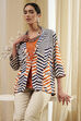 Orange Printed Straight Jacket image number 6