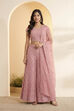 Pink Polyester Straight Suit Set image number 5