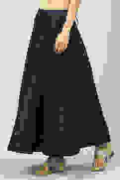 Navy Art Silk Skirt image number 2