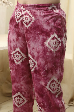 Pink Cotton  Unstitched Suit Set image number 3