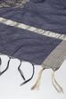 Navy Art Silk Yarndyed Dupatta image number 1