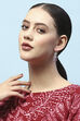 Light Pink Silver-Plated CZ Studded Geometric Danglers image number 1