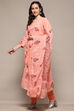 Pista Green Cotton Blend Unstitched Suit set image number 5
