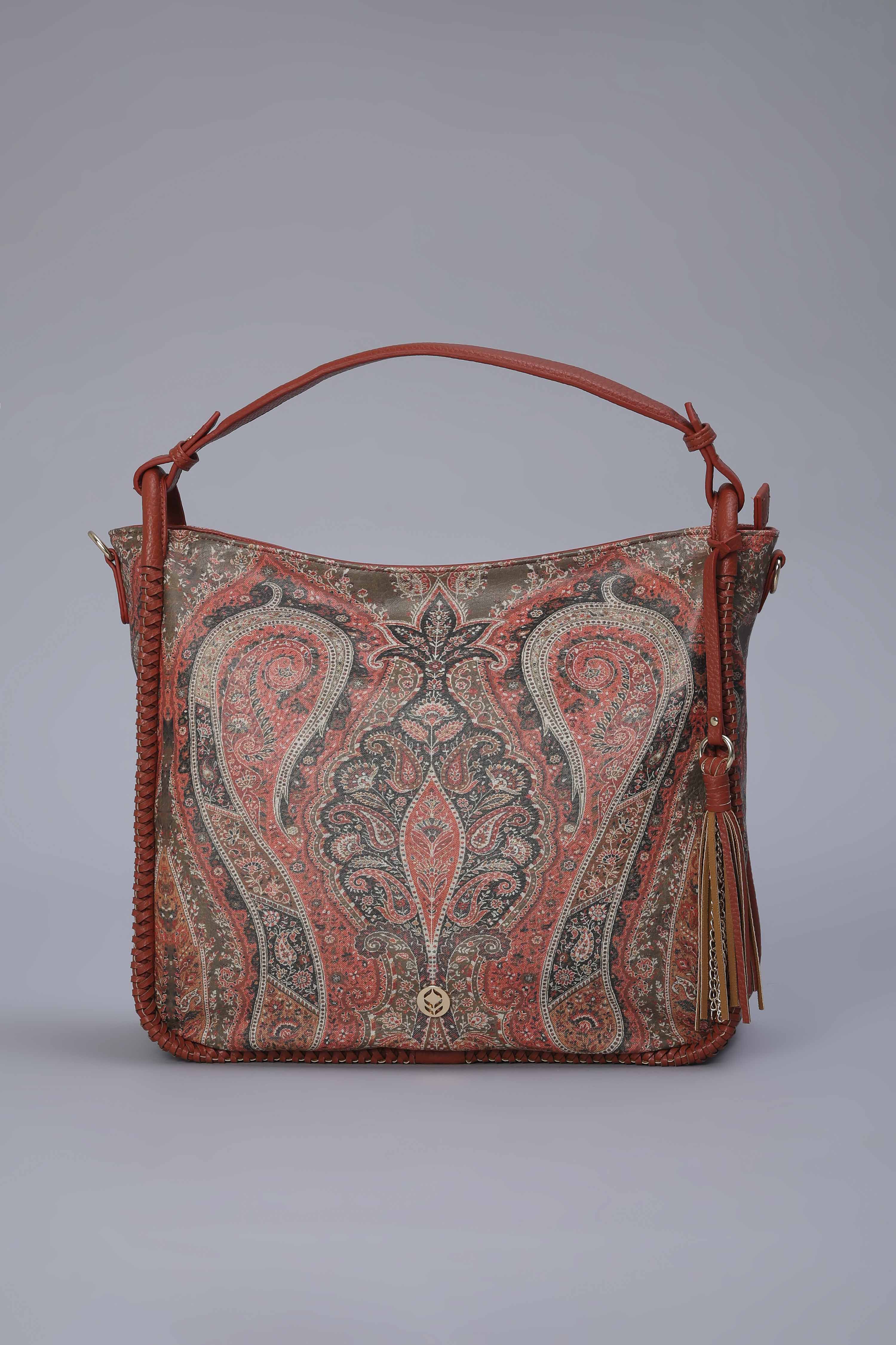 Tan PU Hobo Bag image number 2