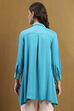 Mustard Yellow Solid Asymmetric Short Kurta image number 3