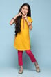 Blue Cotton Straight Solid Kurta Set image number 0