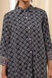 Black Viscose Rayon Straight Fusion Set image number 1