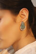 Light Blue Alloy Oxidised Drop & Danglers image number 1