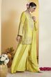 Lime Green Cotton Silk Embroidery Suit Set image number 5