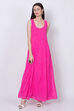 Pink Art Silk Straight Suit Set image number 3