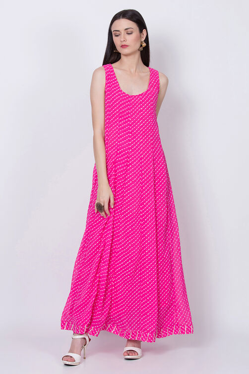 Pink Art Silk Straight Suit Set image number 3