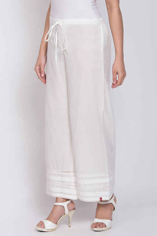 Beige Cotton Palazzo image number 2