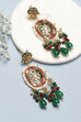 Green Alloy Earrings image number 0