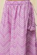 Pink Cotton Floral Strappy Straight Suit Set image number 2