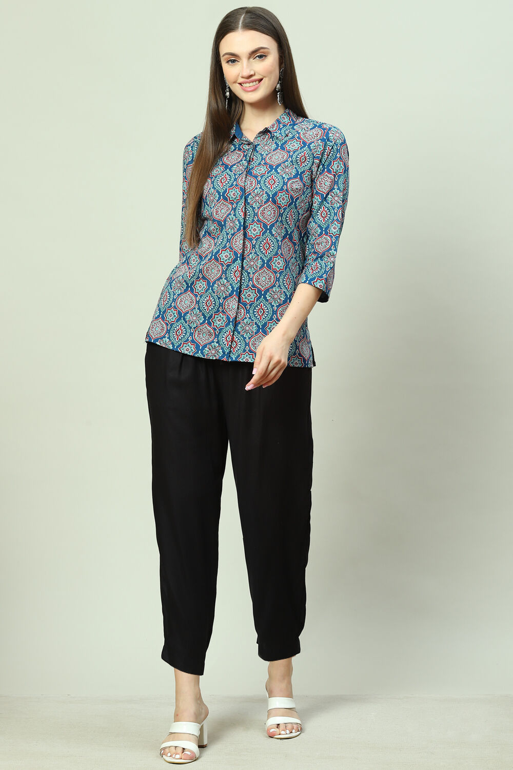 Black Viscose Pants image number 5