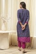 Mustard Cotton Straight Kurta Relaxed Pant Suit Set image number 4