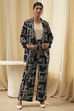 Black Viscose Printed Co-ord Set image number 6