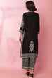 Black And Off White Viscose Printed Kurta image number 6