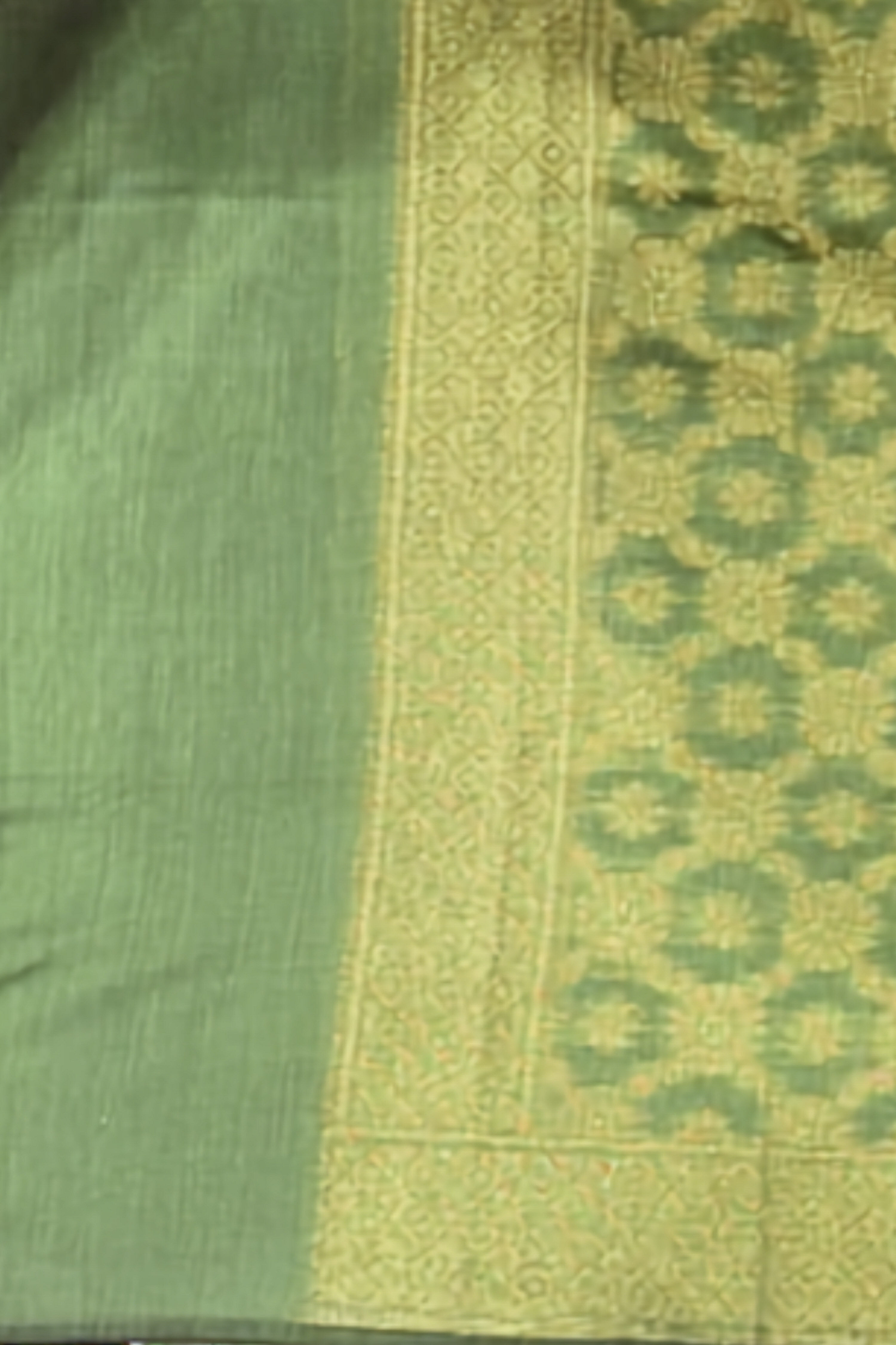 Purple Chanderi Banarsi Weave Unstitched Suit Set image number 5