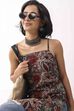 Green Cotton Geometric Printed Lace-Up Kurti image number 7
