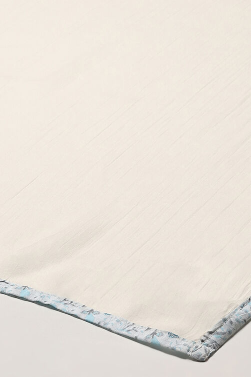 Powder Blue Cambric Narrow Kurta Pant Suit Set image number 3