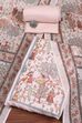 Pink Cotton Printed Embroidered Unstitched Suit Set image number 0