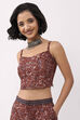 Blue Cotton Printed Top image number 2