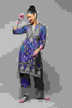 Slate Blue LIVA Straight Solid 2 Piece Set image number 0