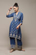 Slate Blue LIVA Straight Solid 2 Piece Set