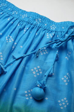 Green Cotton Tiered Skirt image number 1