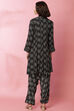 Black And Off White Viscose Printed Short Kurti image number 5