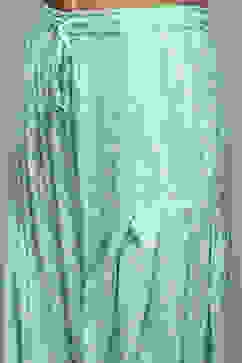 Sky Blue Rayon Straight Kurta Cross Yoke Salwar Suit Set image number 2