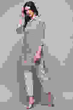 Blue Rayon Straight Kurti image number 2