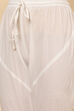White Blue Cotton Anarkali Kurta Churidar Suit Set image number 3