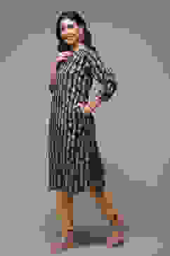 Charcoal Cotton Straight Printed Kurta image number 3