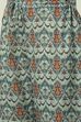 Beige Cotton Blend Asymmetric Printed Kurta Suit Set image number 2