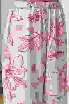 Off-White and Pink Cotton Straight Suit Set image number 2