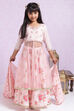 Pink Cotton Lehenga Set image number 0