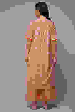 Coral Viscose Straight Printed 2 Piece Set image number 2