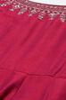 Teal Poly Viscose Anarkali Kurta Churidar Suit Set image number 1