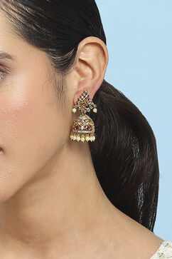Gold Alloy Jhumka image number 1