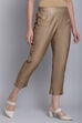 Brown Viscose Silk Pants image number 2