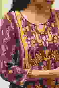 Maroon Cotton Straight Kurta Palazzo Suit Set image number 1