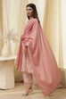 Red Cotton Solid Dupatta image number 2