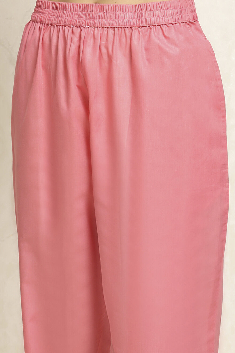 Orange Chanderi Woven Unstitched Suit Set image number 3