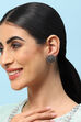 Oxidised Brass Earrings image number 3