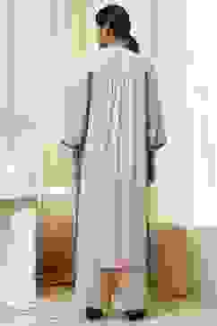 Beige Straight Printed Kurta Set image number 4