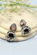 Light Pink Oxidised Jhumkas image number 0