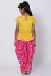 Yellow Cotton Straight Kurta Salwar Suit Set image number 4